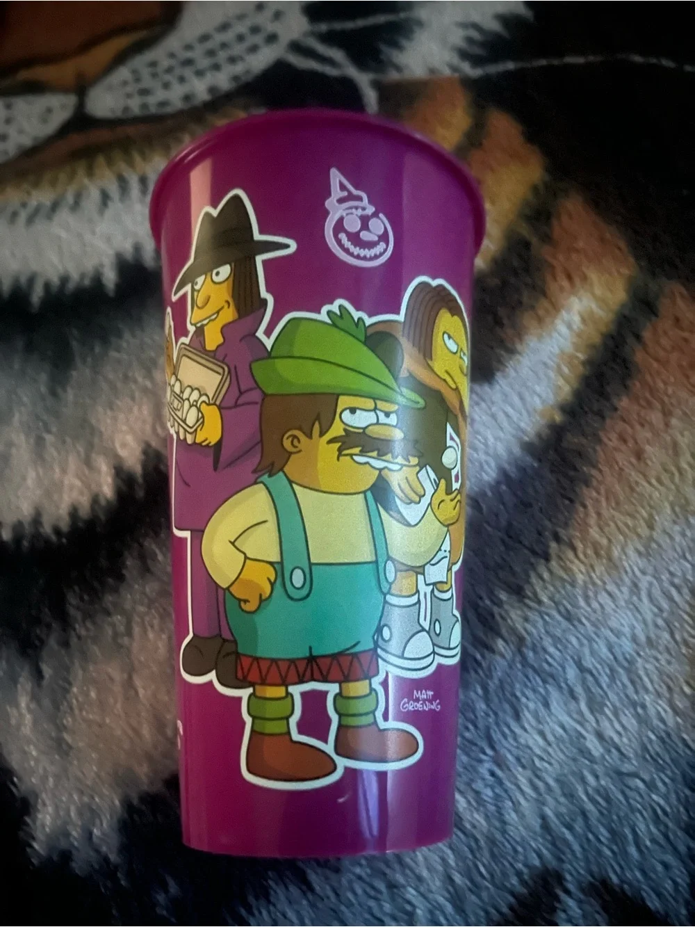 Jack in the Box Simpsons glow in the dark cup